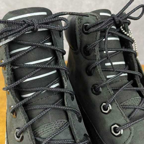 Junior Timberland Premium 6-Inch Waterproof Black Boots Custom Paint Sz 6 12907 - Picture 7 of 14